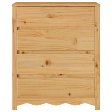 vidaXL Συρταριέρα ""DRAMMEN"" 76,5x40x91cm Σοκολατένιο Ξύλο Πεύκου 1 τεμ.