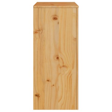 vidaXL Συρταριέρα ""DRAMMEN"" 76,5x40x91cm Σοκολατένιο Ξύλο Πεύκου 1 τεμ.