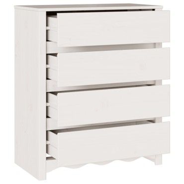 vidaXL Επιπλάκια Συρταριών ""DRAMMEN"" Λευκό 76,5x40x91cm Ξύλο Πεύκου