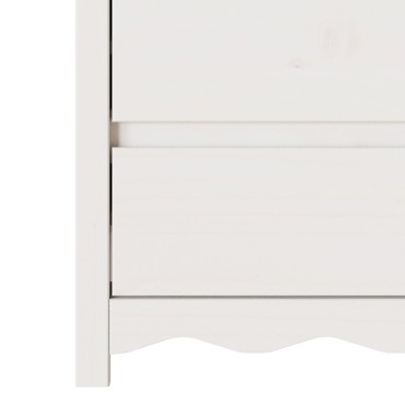 vidaXL Επιπλάκια Συρταριών ""DRAMMEN"" Λευκό 76,5x40x91cm Ξύλο Πεύκου