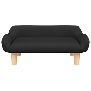 vidaXL Κρεβάτι Σκύλου Μαύρο 70 x 40 x 24 εκ. Υφασμάτινο