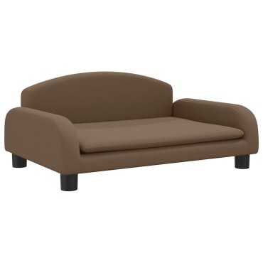 vidaXL Κρεβάτι Σκύλου Καφέ 70 x 45 x 30 εκ. Υφασμάτινο