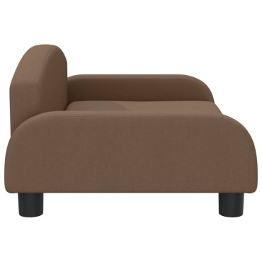 vidaXL Καναπές Παιδικός Καφέ 70x45x30cm από Ύφασμα 1 τεμ.
