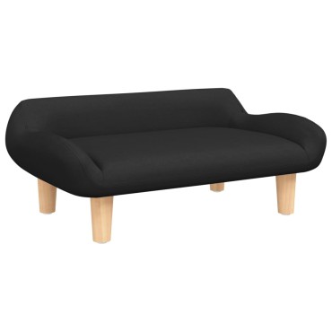vidaXL Καναπές Παιδικός Μαύρο 70x40x24cm από Υφασμάτινη 1 τεμ.