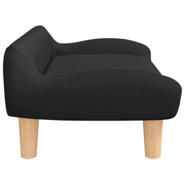 vidaXL Καναπές Παιδικός Μαύρο 70x40x24cm από Υφασμάτινη 1 τεμ.