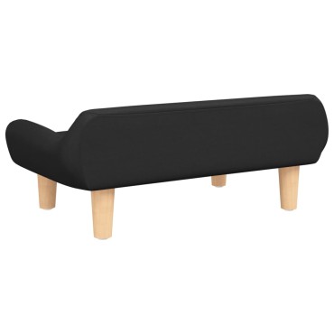 vidaXL Καναπές Παιδικός Μαύρο 70x40x24cm από Υφασμάτινη 1 τεμ.
