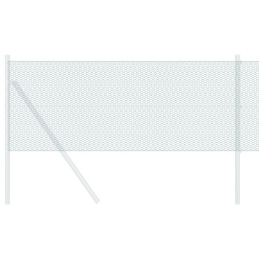 vidaXL Εξάγωνος Φράχτης Πράσινος 0.4x100 μ Steel 10000x0.07x40cm