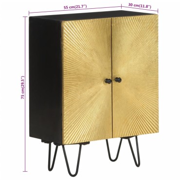 vidaXL Ντουλάπι 55x30x75cm από Μασίφ Ξύλο Μάνγκο 1 τεμ.
