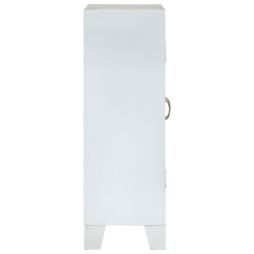 vidaXL Ντουλάπι Λευκό 55x30x90cm από Μασίφ Ξύλο Ακακίας 1 τεμ.