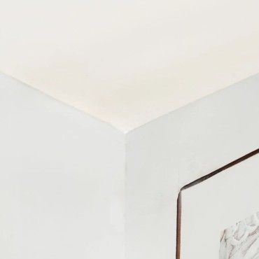 vidaXL Ντουλάπι Λευκό 55x30x90cm από Μασίφ Ξύλο Ακακίας 1 τεμ.