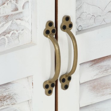 vidaXL Ντουλάπι Λευκό 55x30x90cm από Μασίφ Ξύλο Ακακίας 1 τεμ.