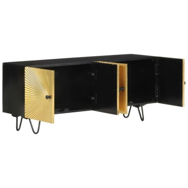 vidaXL Έπιπλο Τηλεόρασης 110x30x45cm από Μασίφ Ξύλο Μάνγκο