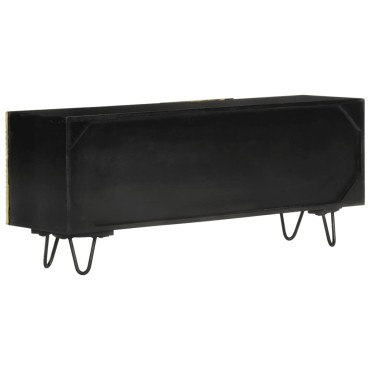vidaXL Έπιπλο Τηλεόρασης 110x30x45cm από Μασίφ Ξύλο Μάνγκο
