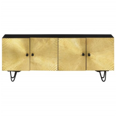 vidaXL Έπιπλο Τηλεόρασης 110x30x45cm από Μασίφ Ξύλο Μάνγκο