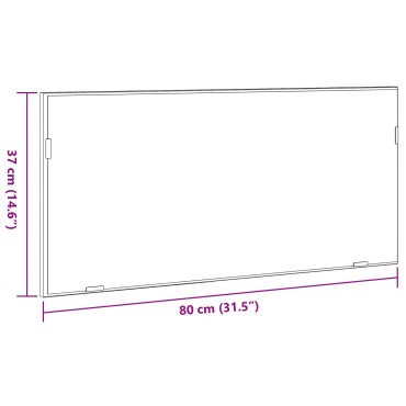 vidaXL Καθρέφτης Ντουλάπι Μπάνιου  με LED Φως Δρυ Τεχνίτη 80x37cm 1 τεμ.