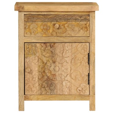 vidaXL Κομοδίνο 40x30x50cm από Μασίφ Ξύλο Μάνγκο 1 τεμ.