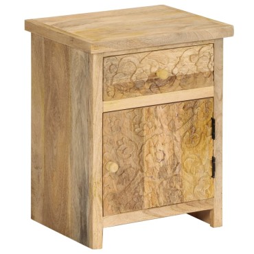 vidaXL Κομοδίνο 40x30x50cm από Μασίφ Ξύλο Μάνγκο 1 τεμ.