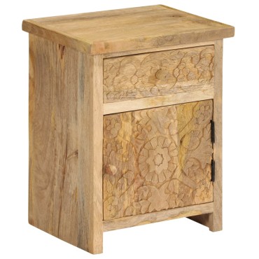 vidaXL Κομοδίνο 40x30x50cm από Μασίφ Ξύλο Μάνγκο 1 τεμ.