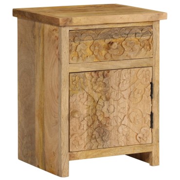 vidaXL Κομοδίνο 40x30x50cm από Μασίφ Ξύλο Μάνγκο 1 τεμ.