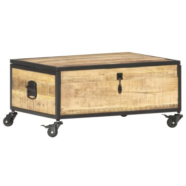 vidaXL Τραπεζάκι Σαλονιού 70x50x33cm από Μασίφ Ξύλο Μάνγκο 1 τεμ.