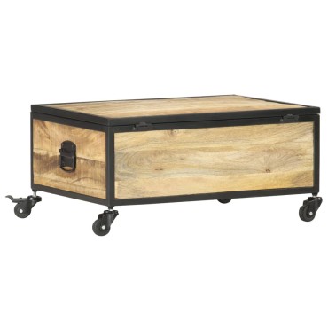 vidaXL Τραπεζάκι Σαλονιού 70x50x33cm από Μασίφ Ξύλο Μάνγκο 1 τεμ.