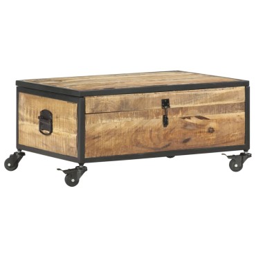 vidaXL Τραπεζάκι Σαλονιού 70x50x33cm από Μασίφ Ξύλο Μάνγκο 1 τεμ.