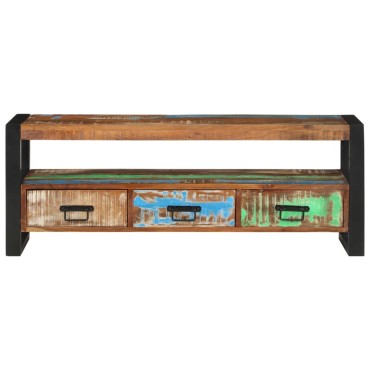 vidaXL Έπιπλο Τηλεόρασης 120x30x45cm από Μασίφ Ανακυκλωμένο Ξύλο