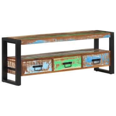 vidaXL Έπιπλο Τηλεόρασης 120x30x45cm από Μασίφ Ανακυκλωμένο Ξύλο