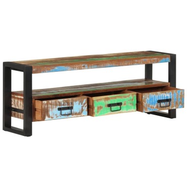 vidaXL Έπιπλο Τηλεόρασης 120x30x45cm από Μασίφ Ανακυκλωμένο Ξύλο