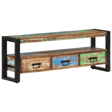 vidaXL Έπιπλο Τηλεόρασης 120x30x45cm από Μασίφ Ανακυκλωμένο Ξύλο