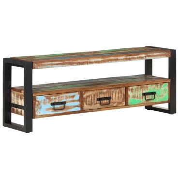 vidaXL Έπιπλο Τηλεόρασης 120x30x45cm από Μασίφ Ανακυκλωμένο Ξύλο