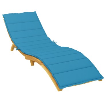 vidaXL Μαξιλάρι Ξαπλώστρας Μπλε Ρουά 200x50x3cm από Ύφασμα Oxford