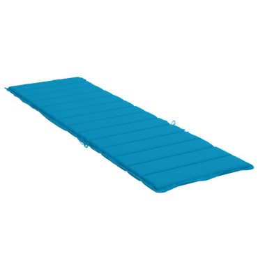 vidaXL Μαξιλάρι Ξαπλώστρας Μπλε Ρουά 200x50x3cm από Ύφασμα Oxford