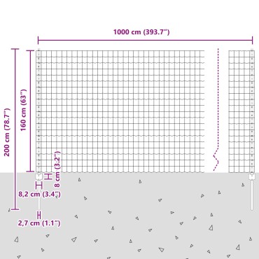 vidaXL Euro Fence Σετ 2 Πράσινος Ατσάλι με Επικάλυψη Σκόνης 10 x 1.6 μ