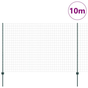 vidaXL Euro Fence Σετ 2 Πράσινος Ατσάλι με Επικάλυψη Σκόνης 10 x 1.6 μ