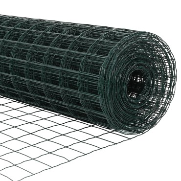 vidaXL σετ φράκτη Σετ 2 Πράσινο Πολυαιθυλένιο 25x1.2 m Ανθεκτικός