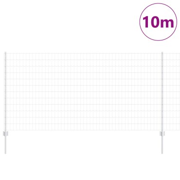 vidaXL Σετ Φράχτη  Σετ 2 Γαλβανισμένο Ατσάλι 10x1.2 μέτρα Ανθεκτικό