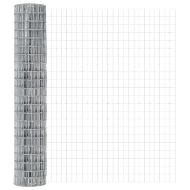 vidaXL σετ φράχτη  Σετ 2 Γαλβανισμένος χάλυβας 10x1.5 μ Ανθεκτικό