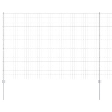 vidaXL σετ φράχτη  Σετ 2 Γαλβανισμένος χάλυβας 10x1.5 μ Ανθεκτικό