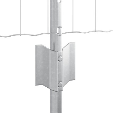 vidaXL Euro Fence Σετ 2 Γαλβανισμένο ατσάλι Μεγάλο Φράκτης Euro