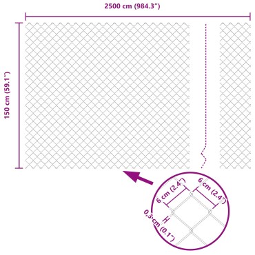 vidaXL Σετ Φράχτη  Σετ 2 Πράσινο Μέταλλο 25x1.5 μ Ανθεκτικό