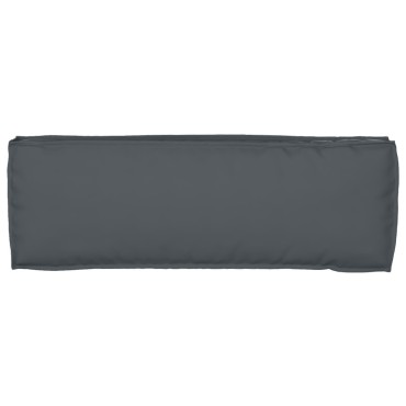 vidaXL Μαξιλάρι Παλέτας για Πάγκο Ανθρακί 120x40x8cm Υφασμάτινος
