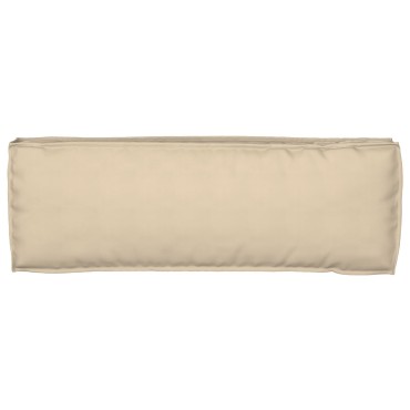 vidaXL Μαξιλάρι Πλατφόρμας για Πάγκο Μπεζ 120x40x8cm Υφασμα Oxford