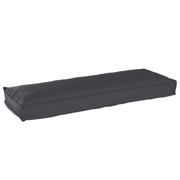 vidaXL Μαξιλάρι Παλέτας για Μπάγκα Μαύρο 120x40x8cm Υφασμάτινο