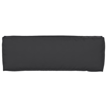 vidaXL Μαξιλάρι Παλέτας για Μπάγκα Μαύρο 120x40x8cm Υφασμάτινο