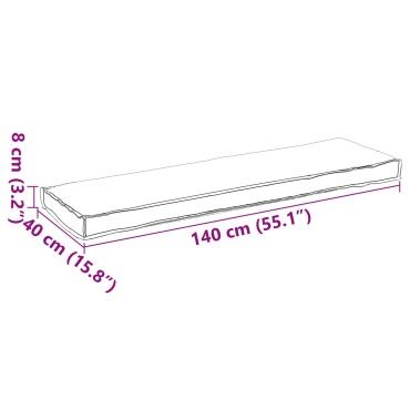 vidaXL Μαξιλάρι Τροπικό Δάσος Πολυεστέρας 140x40x8cm