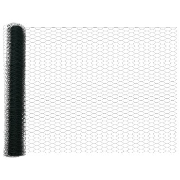 vidaXL Φράχτης Έξιγωνο Πράσινος 1.4x10 μ Ατσάλι 1000x140x0.09cm