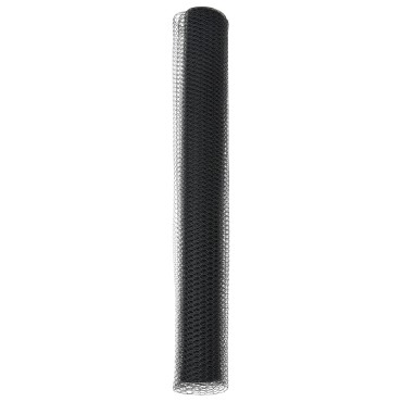 vidaXL Εξάγωνος Φράκτης Γκρι 1x10 μ Χάλυβας 1000x100x0.07cm