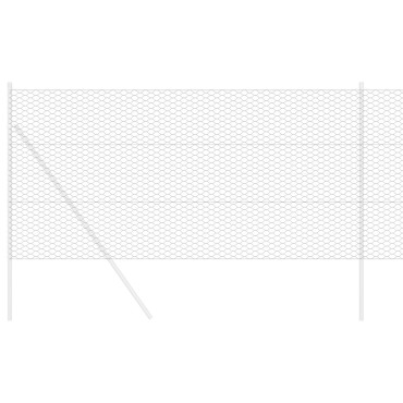 vidaXL Περίφραξη Hexagon Γκρι 1.4x10 μ Σίδηρος 1000x140x0.1cm