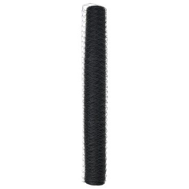 vidaXL Περίφραξη Hexagon Γκρι 1.4x10 μ Σίδηρος 1000x140x0.1cm
